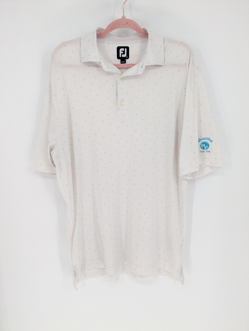 FootJoy FJ Polo Shirt Abacoa Golf Club Performance Mens Size Large Golf